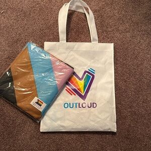 Pride flag and tote